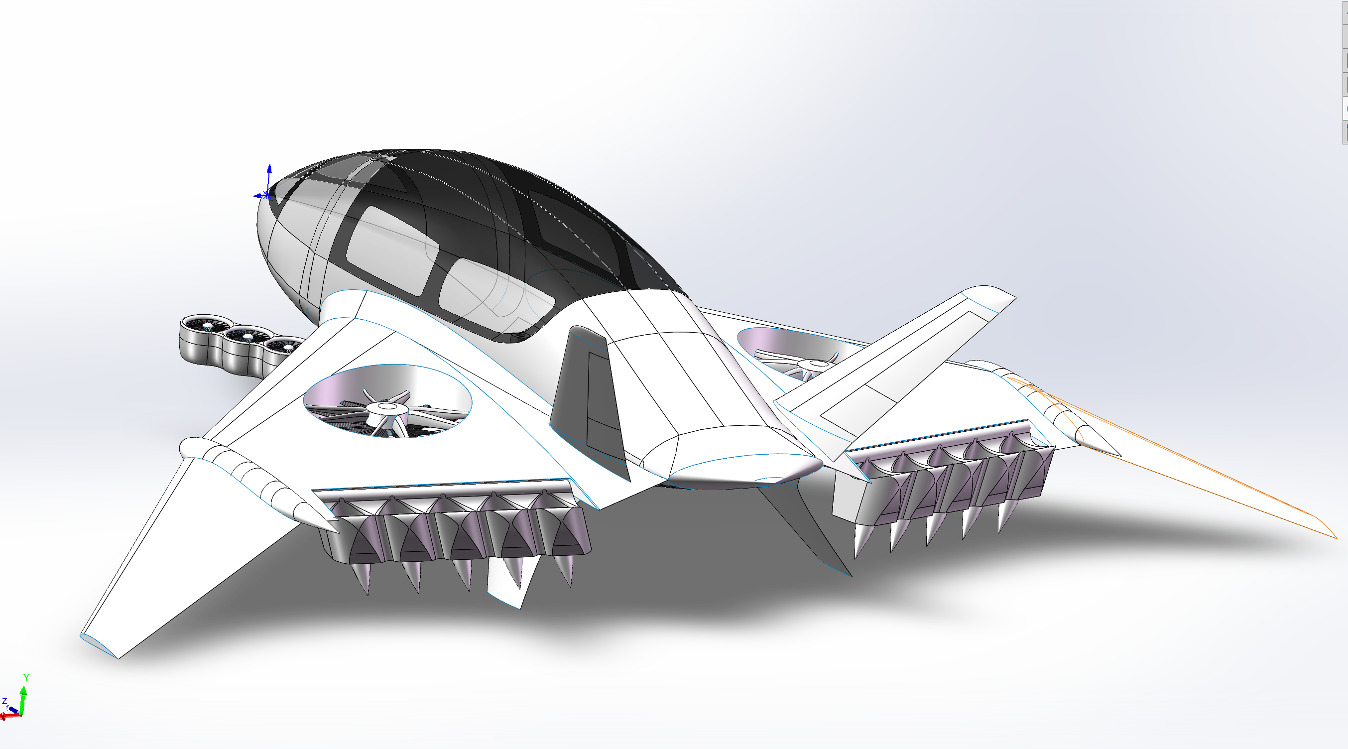 SF50X全涵道垂直起降飞机